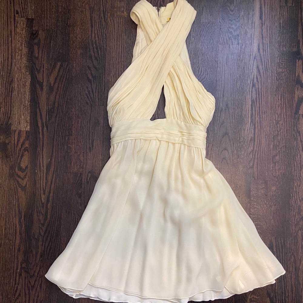Alice + Olivia Martine Keyhole Front Limon Dress